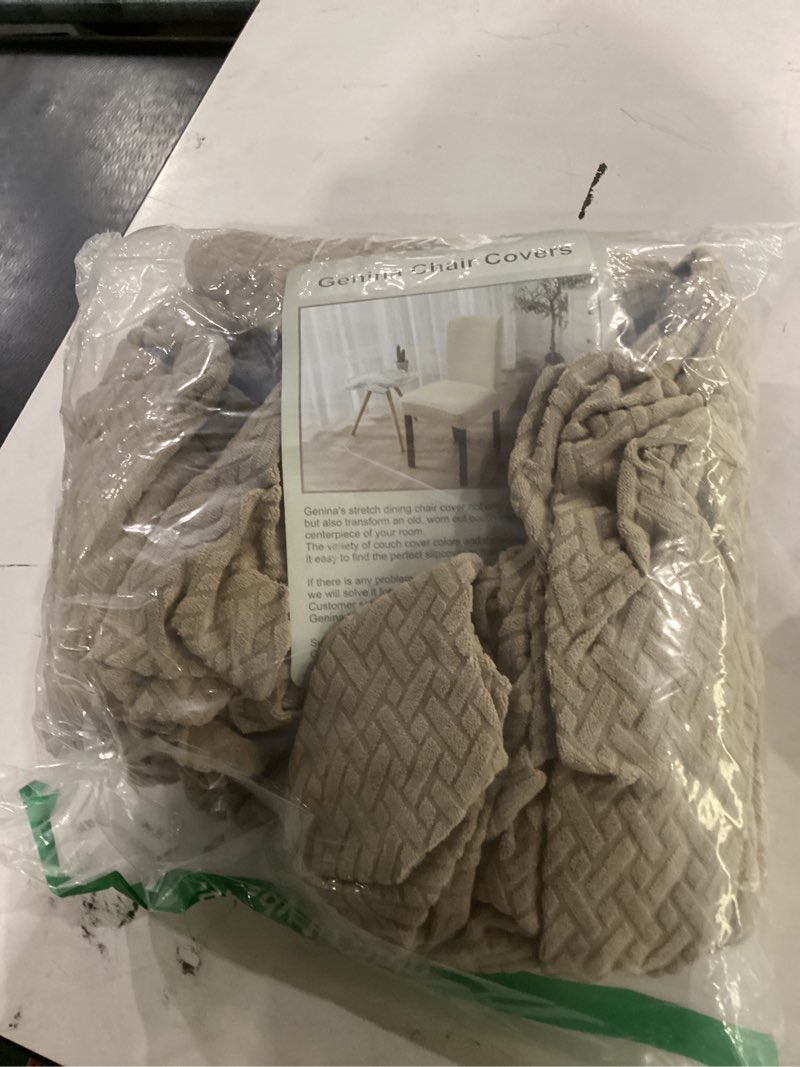 Condition photo showing Good Condition for genina chair covers for dining room chair covers dining chair slipcovers stretch kitchen parsons chair cover khak