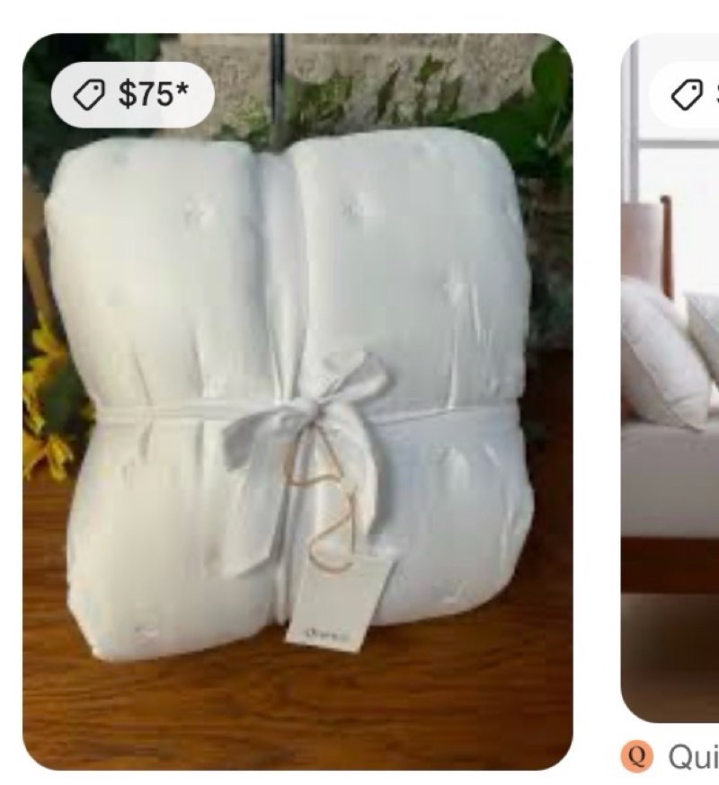 quince bamboo dream quilt set king ivory 