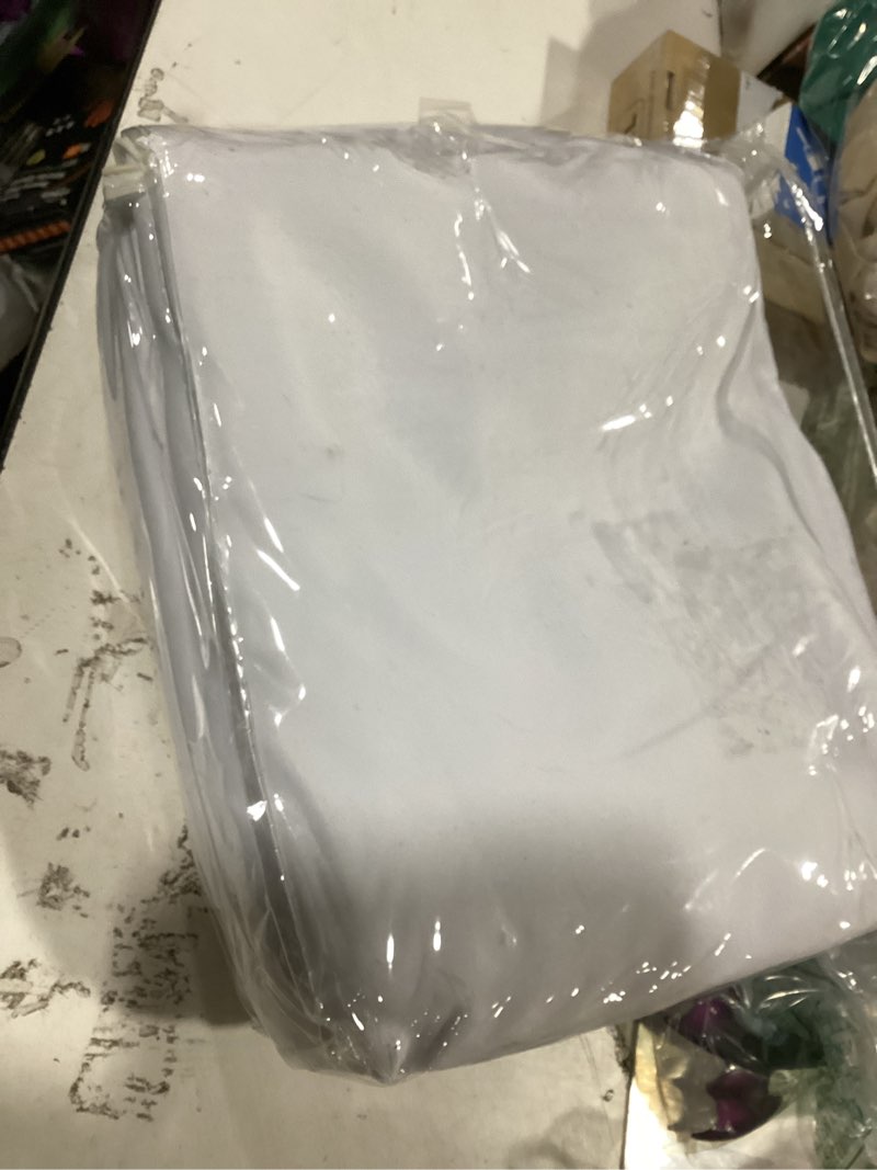Condition photo showing Good Condition for bgment thermal insulated 100% blackout curtains for bedroom with black liner, double layer full room darkening noise reducing rod pocket curtain (52 x 84 inch, pure white, 2 panels) 52"w x 84"l (pack of 2) pure white
