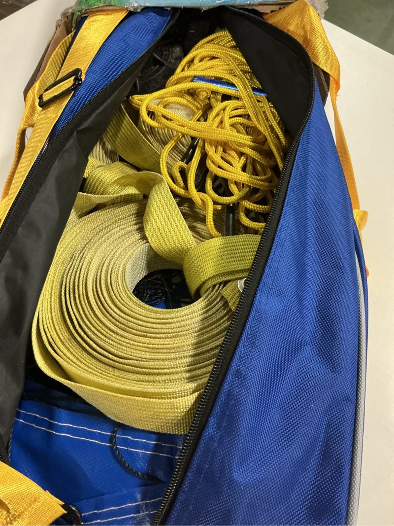 Condition photo showing As Is for Outdoor Heavy Duty Volleyball Net Set, Anti-Sag Design, Adjustable Aluminum Poles, Portable Volleyball Net for Backyard,Grass and Beach