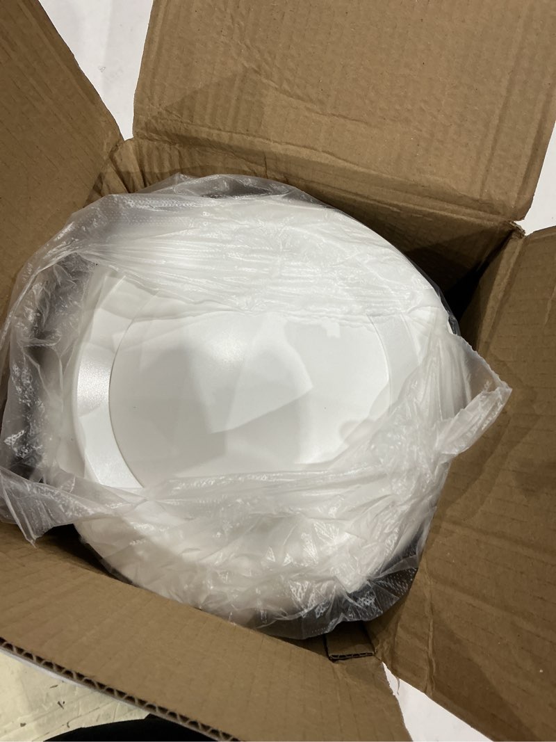 Condition photo showing Good Condition for hg power 6 inch soffit vent, adjustable air vent cover, abs round ceiling vent covers for living room, attic, bathroom, kitchen, ventilation use, white - opening size 5.66", 2 pack 6 inch, 2 pack