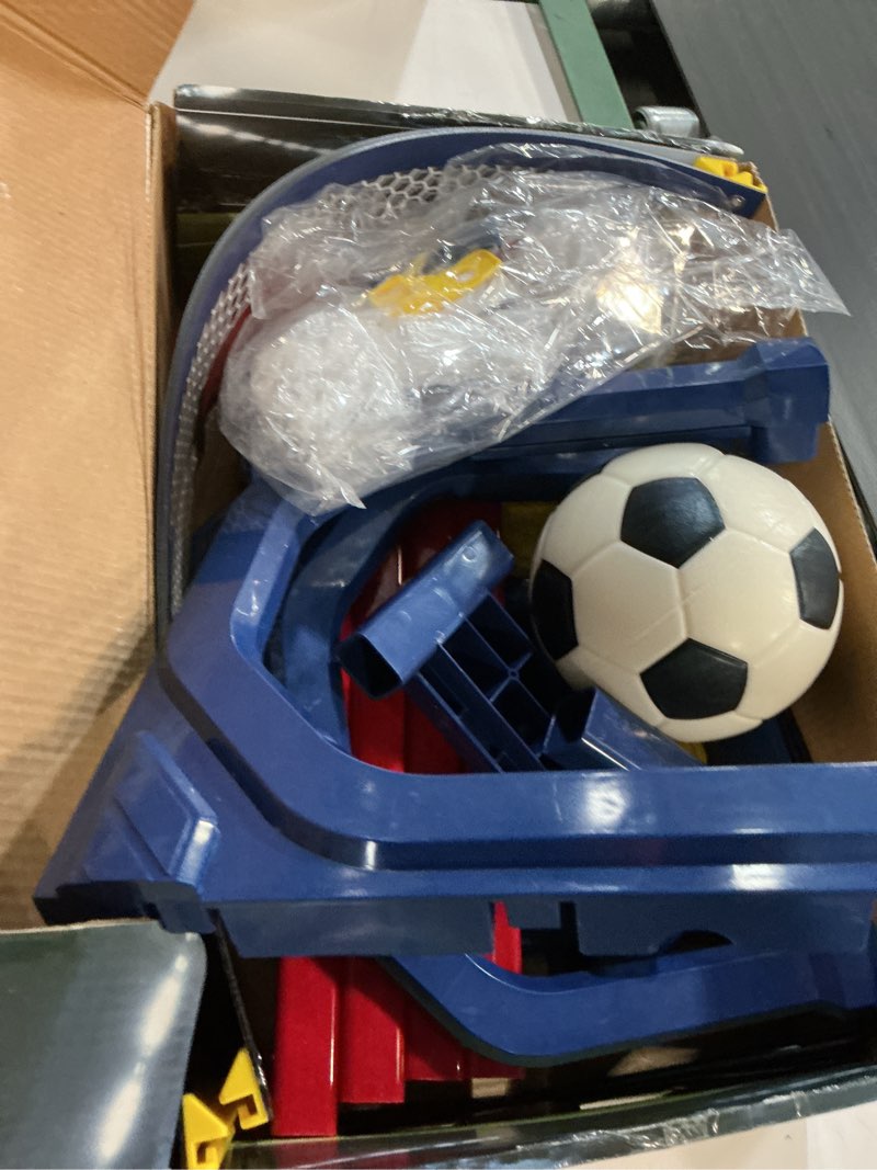 Condition photo showing As Is for soccer trainer for kids indoor, soccer training equipment with pu ball & 3 modes auto-scoring & music, improve strength agility coordination, sports & soccer toys gifts for boys girls ages 6-8-12+