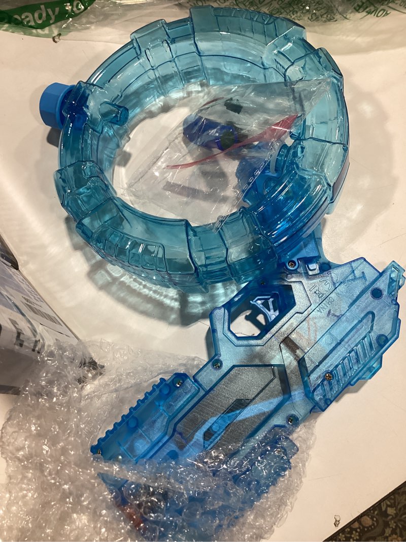 Condition photo showing Good Condition for electric water gun - 400ml automatic water blaster with mechanical transformation & led muzzle flame, long range high-speed squirt gun for pool, beach, summer outdoor water battle (blue)
