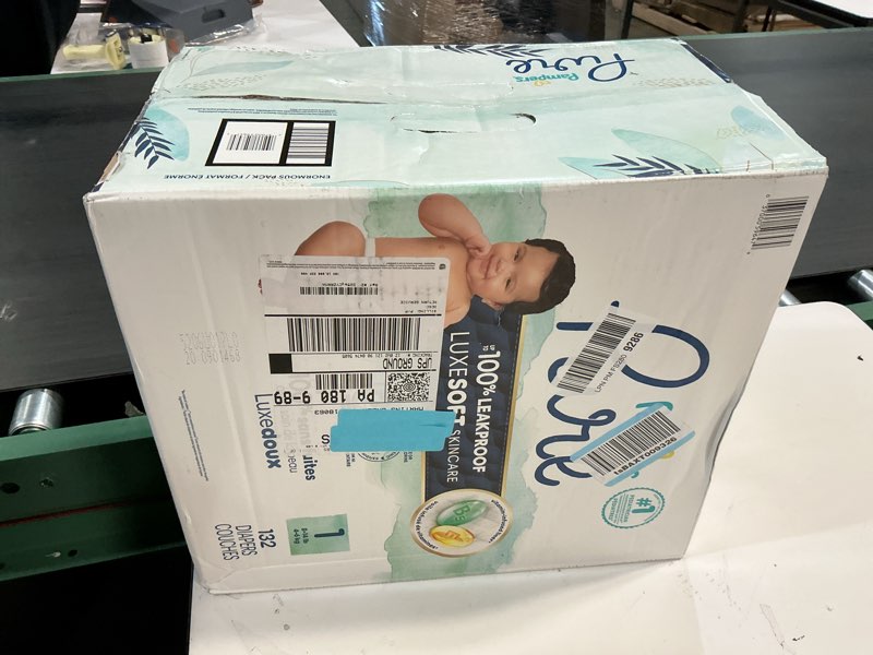 Condition photo showing New/Like New for Pampers Pure Protection Diapers Pack Size 1 - 132 ct