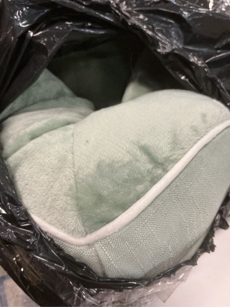 Condition photo showing As Is for EHEYCIGA Orthopedic Dog Bed for Medium Dogs, Waterproof Memory Foam, Sage Green, 30"L x 20"W x 6.5"Th 30.0"L x 20.0"W x 6.5"Th Sage Green