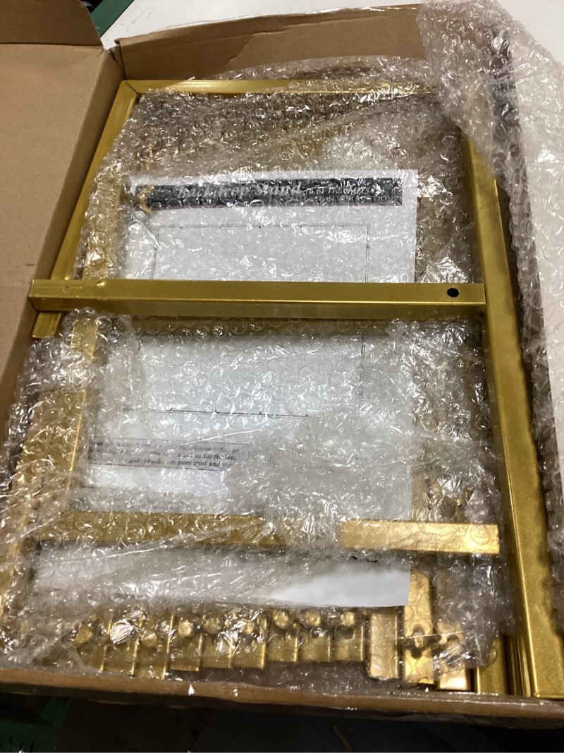 Condition photo showing Good Condition for wedding arch 6.6ft x 6.6ft square backdrop stand gold metal balloon arch stand for ceremony wedding arches for ceremony birthday party bridal shower anniversary decoration 6.6 ft x 6.6 ft gold
