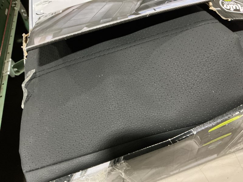 Condition photo showing Good Condition for auto drive full faux leather rear bench seat cover - black, universal fit