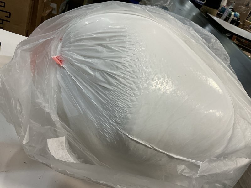 Condition photo showing As Is for AngQi Body Pregnancy Pillow with Jersey Cover, L Shaped Full Body Pillow for Pregnant Women and Side Sleeping, Gray