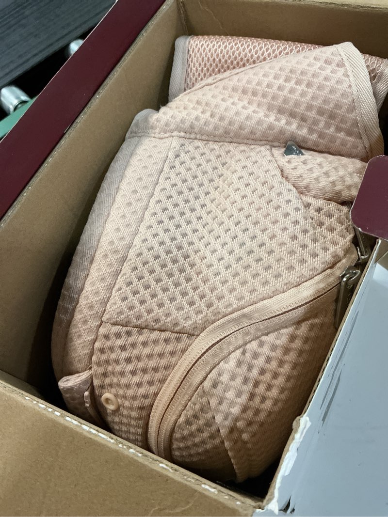 Condition photo showing Good Condition for momcozy baby carrier with hip seat, 2-in-1 forward-facing carry for active babies, detachable hands-free carrier up to 44lbs, breathable infant carrier fits waist sizes up to 45 inches, airmesh pink air mesh-pink