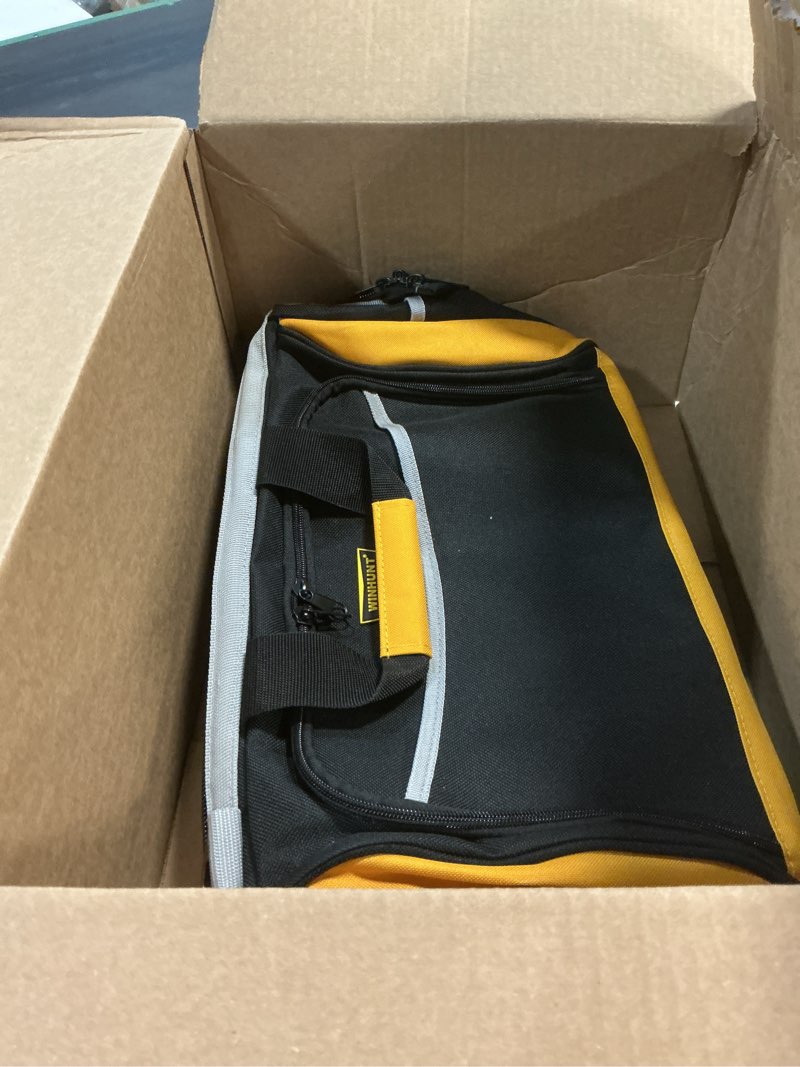 Condition photo showing Good Condition for winhunt large tool bag, professional tool tote hard bottom, multi-pocket storage with shoulder strap, black and yellow (yellow & black, 18 inch) yellow & black 18 inch
