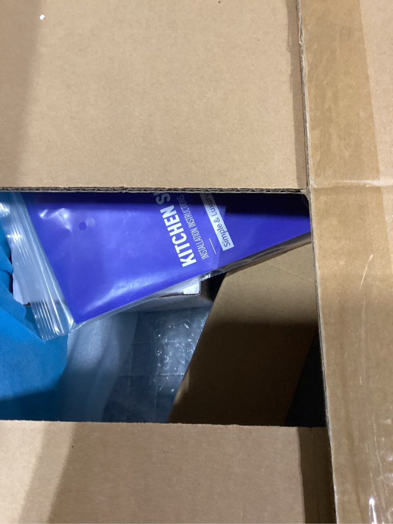 Condition photo showing New/Like New for ROVOGO 20"x16"x9" Undermount Kitchen Sink 304 Stainless Steel, Anti-Scratch Honeycomb Surface, Single Bowl with Drying Rack, Bottom Grid and Drain, Small Wet Bar Sink, Brushed Brushed Honeycomb 20"x16"x9"