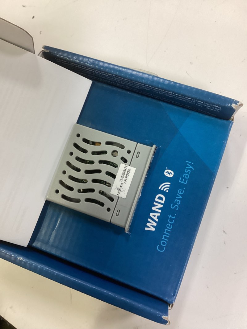 Condition photo showing As Is for hunter wand smart wifi module for x2 sprinkler controller, hydrawise app, remote scheduling, 2.4ghz wifi only, supports bluetooth, wi-fi direct & wps setup