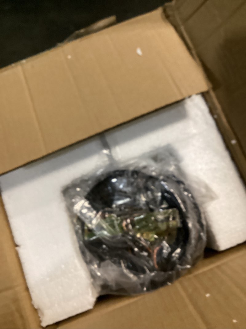 Condition photo showing New/Like New for 21'' Outdoor Pendant Lantern, 2-Light Modern Black Exterior Chandelier with Clear Glass, Hanging Porch Light for Patio, Yard, Foyer