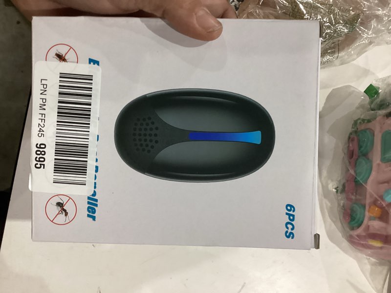 Condition photo showing New/Like New for 2026 Upgraded Ultrasonic Repeller Insect Indoor, Mouse Traps Repellent Insert Plug in, Pest Control Ant,Roach,Rodent, Mouse, Bugs, Mosquito, Spider, for Home, Office, Warehouse 6 Packs, Black 6Pack Black