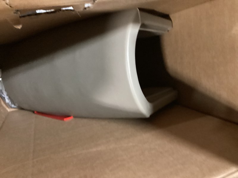 Condition photo showing As Is for step2 post mount brown plastic small mailbox with post