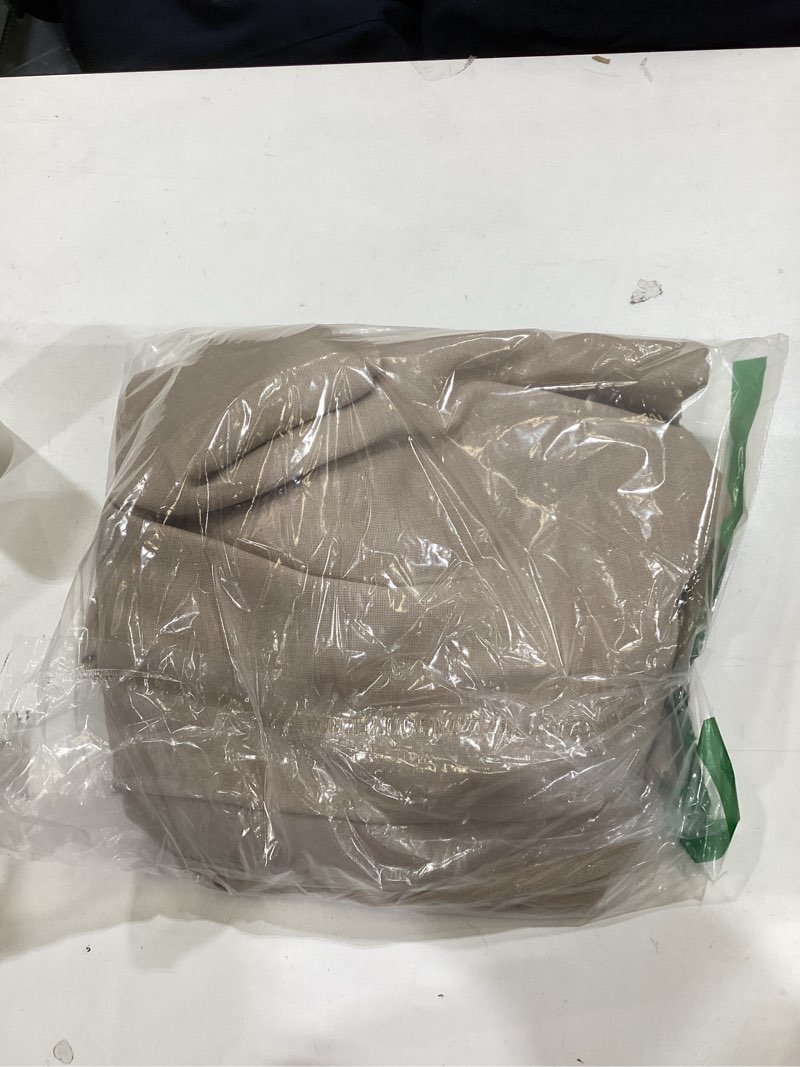 Condition photo showing As Is for NICETOWN Thick Linen Semi Sheer Curtains for Living Room, Back Tab/Rod Pocket with Pleat Tape Privac