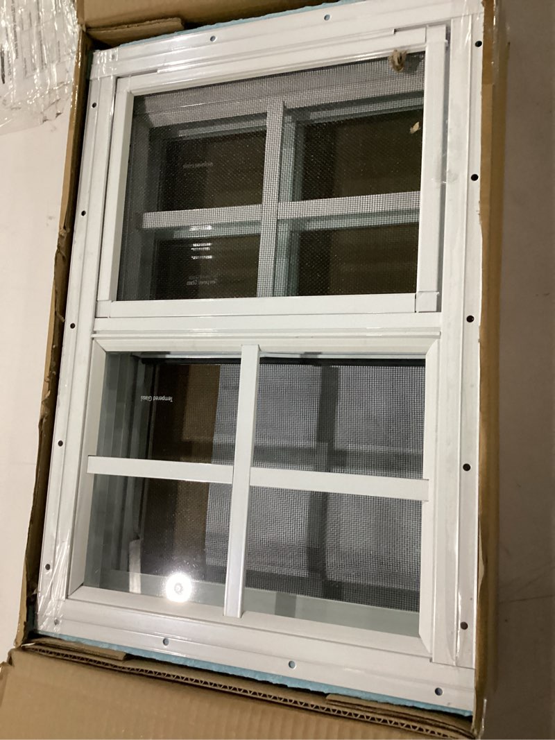 Condition photo showing Good Condition for colorpapa 2 pack shed windows,12" x 18" small sliding windows,flush mount windows with tempered glass and fiberglass screen for shed, chicken coop, playhouse, household, garage, barns (white) 12" x 18" white