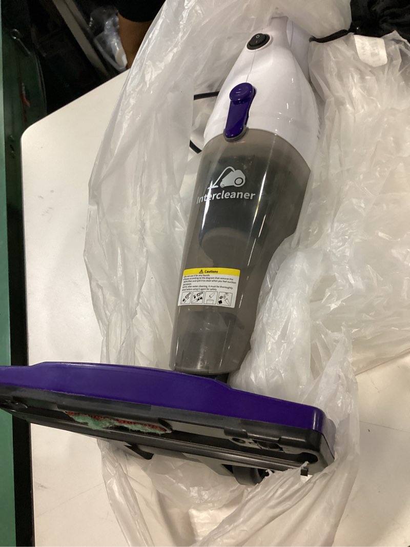 Intercleaner 1701 Purple Corded Stick Vacuum Cleaner, 15KPa Powerful Suction with 400W Motor, 12 in 1 Lightweight Bagless Stick Vac with Handheld, Ultra Quiet, for Hardwood Floor Carpet Car Pet Hair Car Pet Hair 