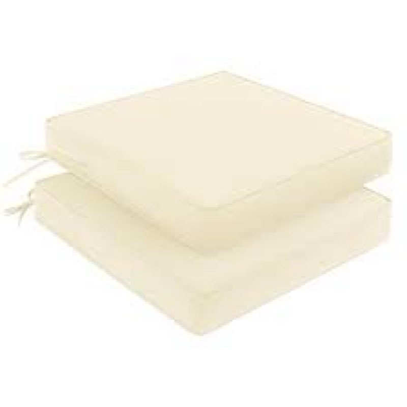 pauwer outdoor chair cushions set of 2, waterproof outdoor cushions for patio furniture, high resili