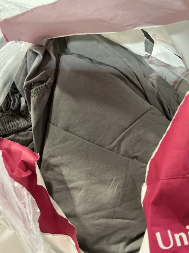 Condition photo showing As Is for lane linen 100% organic cotton king sheet set, 4pc cotton sheets king size, soft & comfy percale eco friendly sustainably produced bedding sheets & pillowcases, 15" deep pocket king sheet set - silver king 06: silver