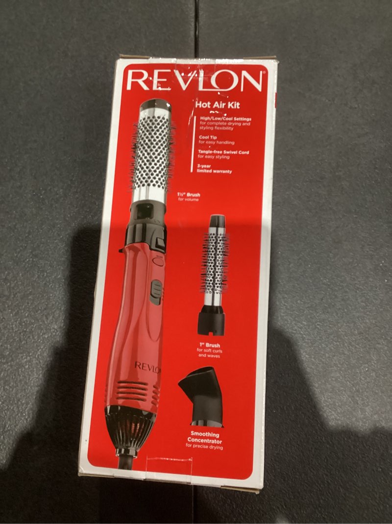 Condition photo showing Good Condition for Revlon 1200W Perfect Style Hot Air Kit | Style, Curl, and Volumize, 3 Piece Set