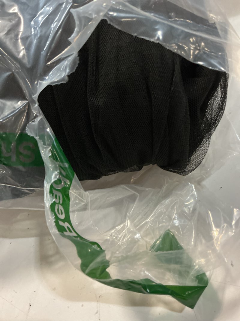 Condition photo showing Good Condition for extra wide outdoor curtains waterproof black voile mesh screen lightweight privacy bug netting for patio porch balcony pergola terrace, w125 x l84 inch per panel, 2 panels 125"w x 84"l (pack of 2) black