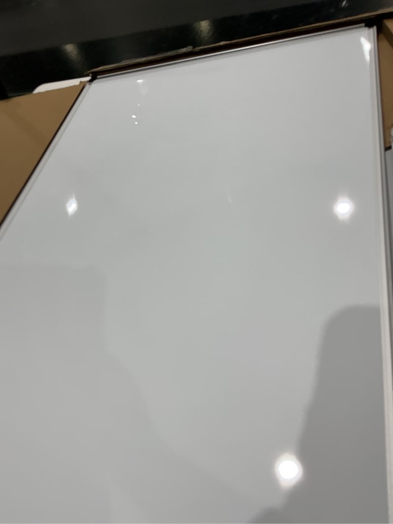 Condition photo showing As Is for xboard magnetic whiteboard 36 x 24 inch, dry erase white board for wall with marker tray 3' x 2' | aluminum frame message presentation board for home school & office 36"w x 24"h