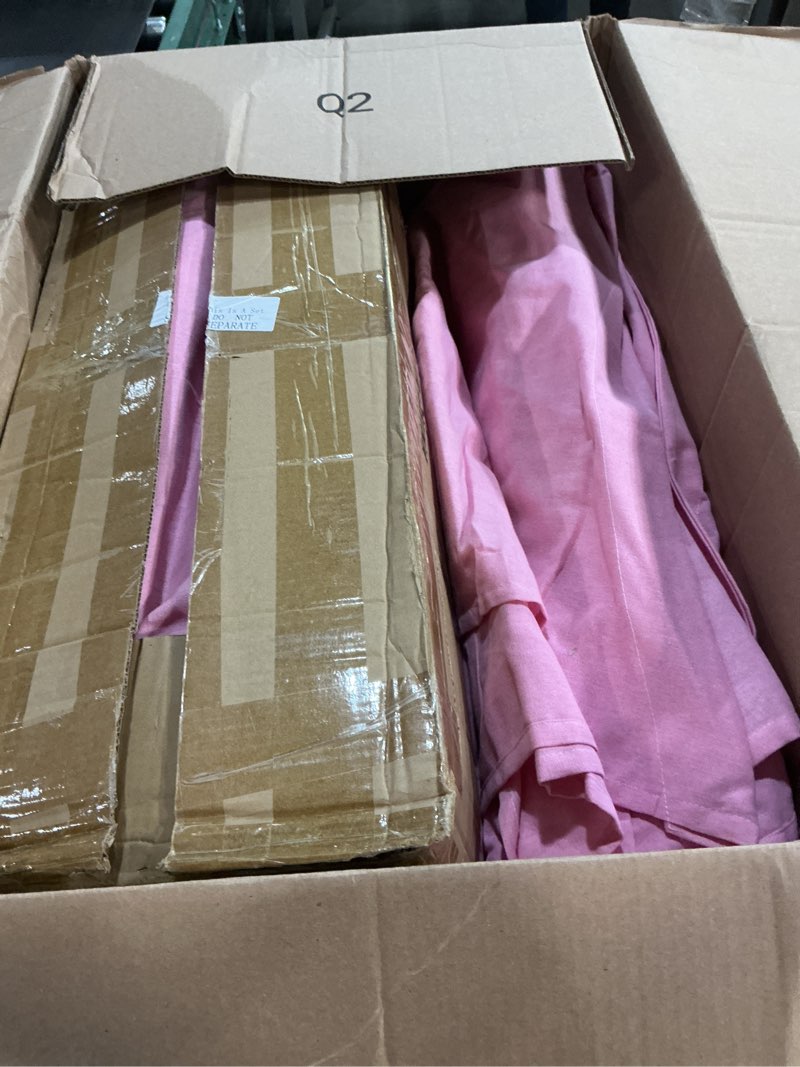 Condition photo showing Good Condition for 6 pack sleepovers teepee tent for kids bulk with mattress sheet light,natural cotton washable indoor play tent for birthday slumber party girls boys pajama movie night supplies(light pink)