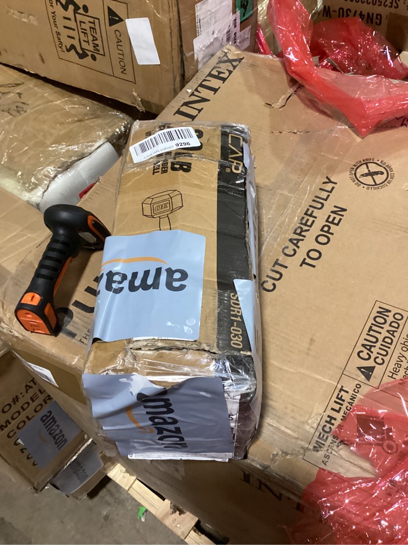 Condition photo showing New/Like New for CAP Barbell Rubber Coated Dumbbell Weight Set with Vertical Rack | 100 lb, 150 lb, and 210 lb Options 210 lb - Set - Black Rack Chrome Handles