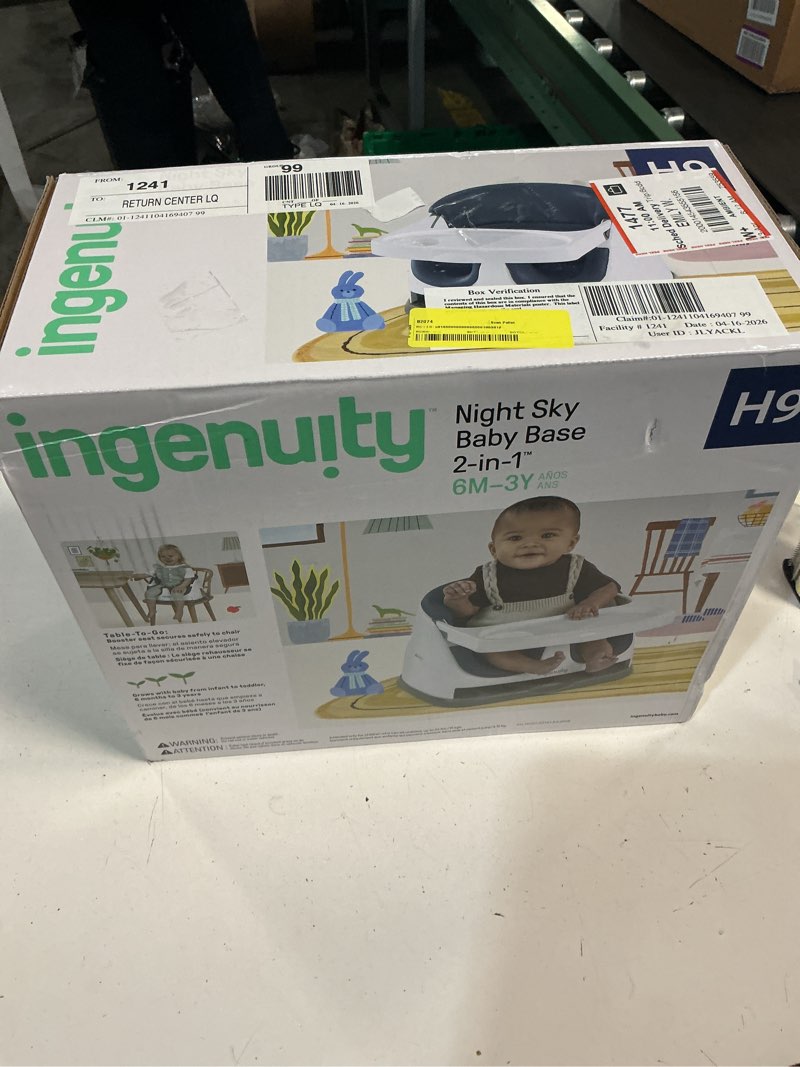 Condition photo showing New/Like New for ingenuity baby booster, feeding & floor seat