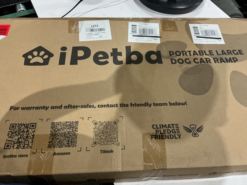 Condition photo showing New/Like New for dog ramp for car & truck & suv & stairs - joint-friendly, anti-slip, gentle slope?extra wide & stable, up to 200 lbs up to 200 lbs (car)