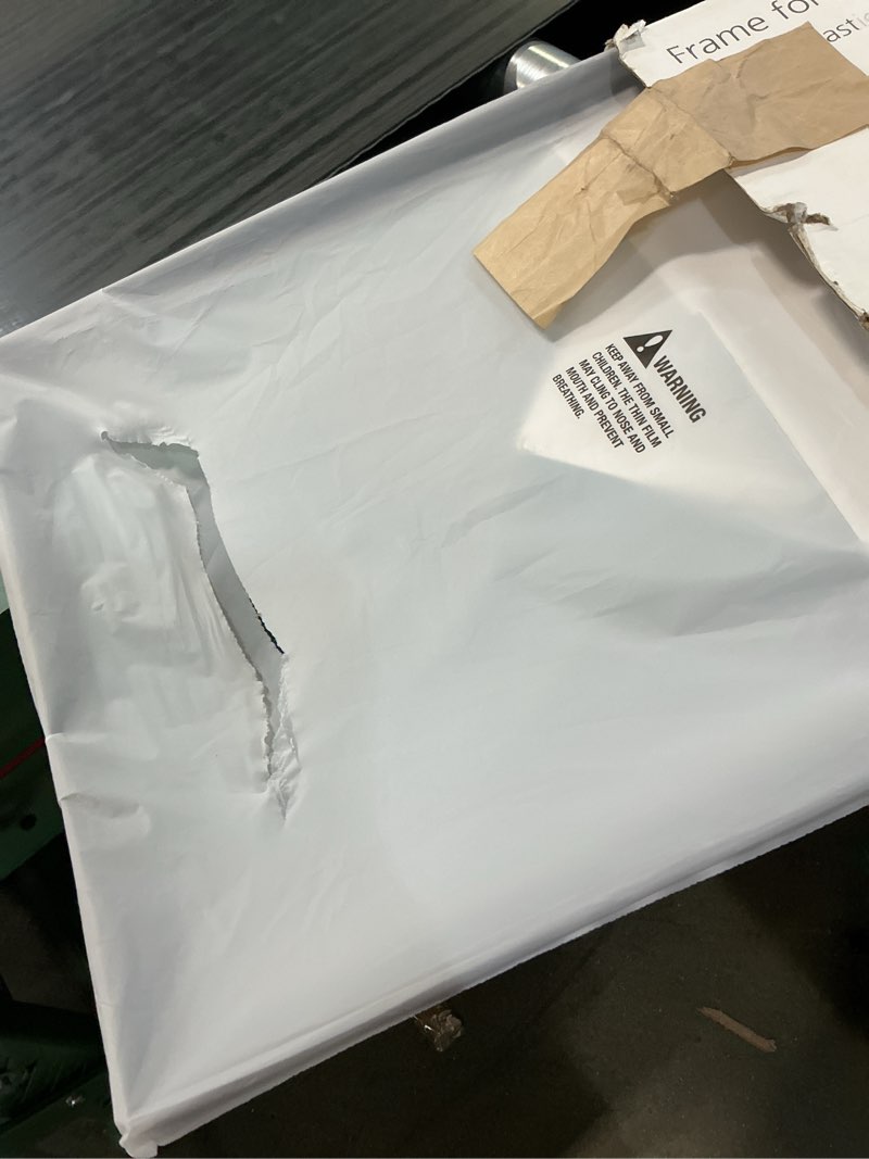 Condition photo showing As Is for all-new, made for amazon frame for echo show 21 (2024 release) dark brown