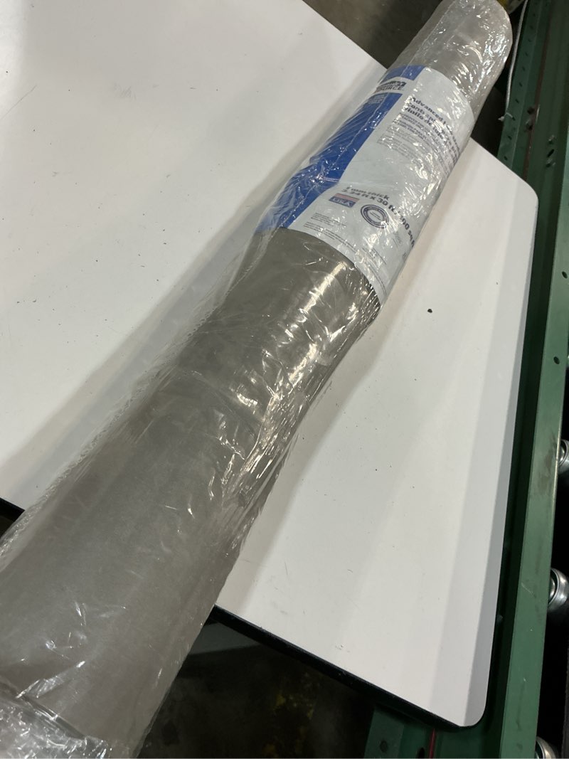 Condition photo showing As Is for project source 3.34-ft w x 30-ft l x 1-mm t standard polypropylene moisture resistant flooring underlayment for use under vinyl plank (100-sq ft/roll)