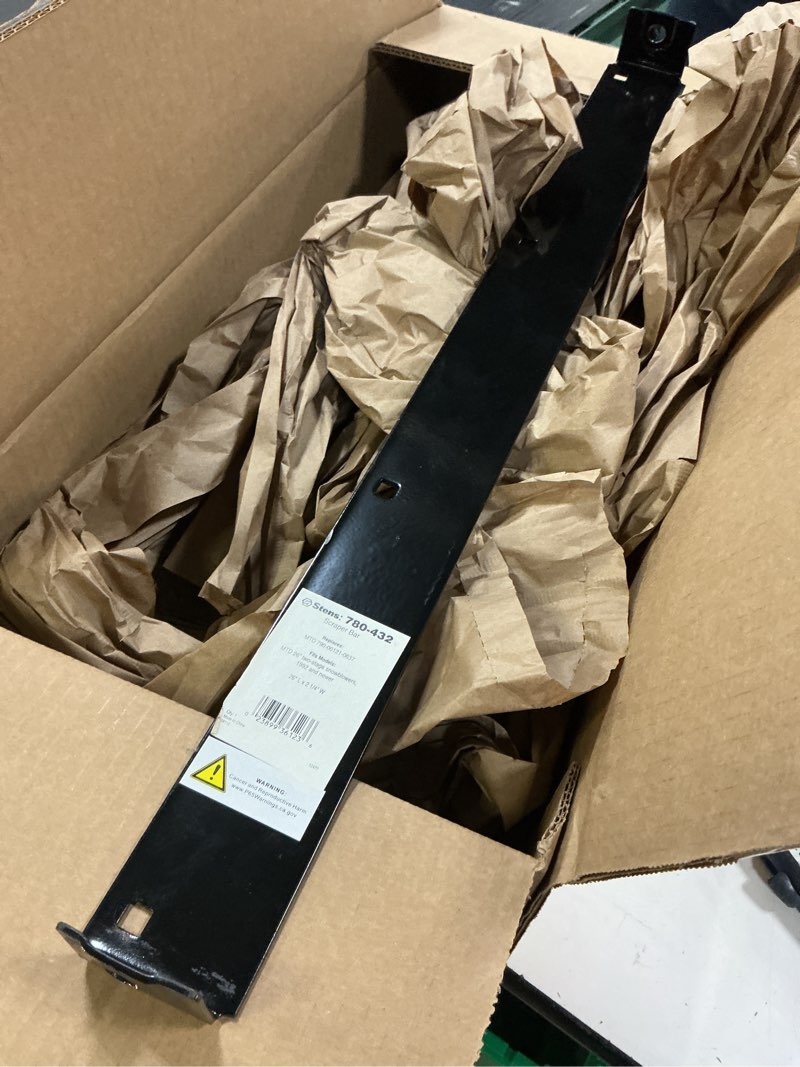 Condition photo showing As Is for Stens 780-432 Scraper Bar, MTD 790-00121-0637 (26 inch) , Black