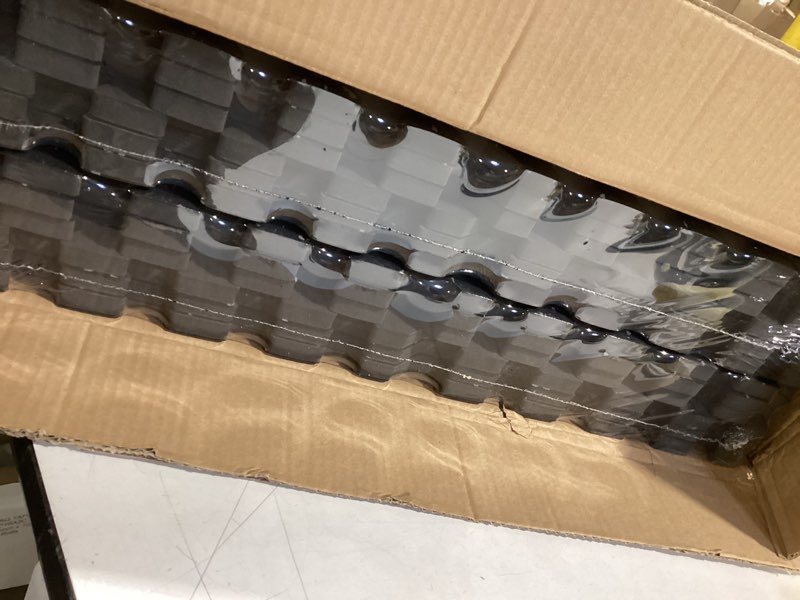 Condition photo showing New/Like New for SUPERJARE 0.56'' Thick 12 Pcs 48 Sq Ft Rubber Top Exercise Equipment Mats, High Density EVA Foam Mats with Rubber Top, Interlocking Gym Flooring for Home Gym, Protective Workout Mat, Black/Grey 12 Tiles (48 Sq Ft) Black/Grey
