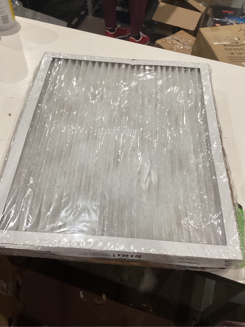 Condition photo showing Good Condition for incomlete))))bnx trufilter 20x24x1 )))merv 10 (2-pack) ac furnace air filter - made in usa - pleated air conditioner hvac ac furnace filters - removes odor, mold, bacteria, smoke 2-pack