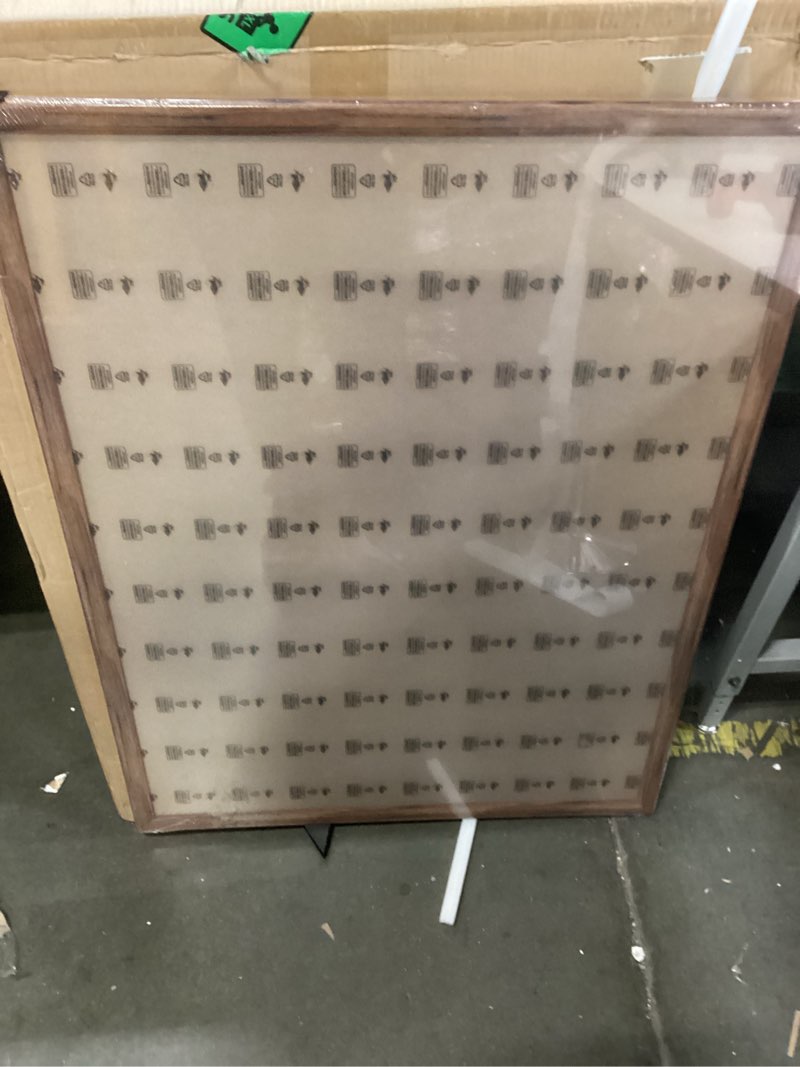 Condition photo showing New/Like New for 30x40 Wood Frame Brown, Rustic Natural Wooden 40x30in Poster Picture Frame, Distressed 30 x 40inch W