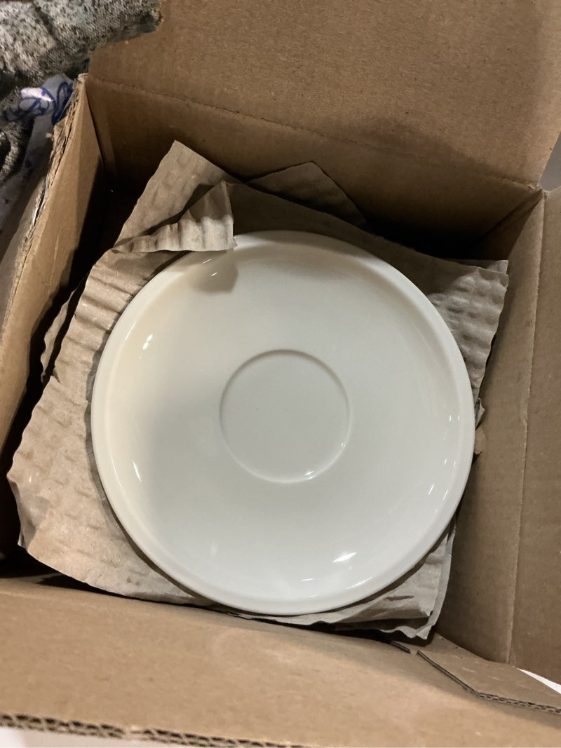 Condition photo showing Good Condition for Villeroy & Boch Artesano Original Collection Small Tea Cup Saucer, 6.25 in, Premium Porcelain, Made in Germany, Rich, Creamy White