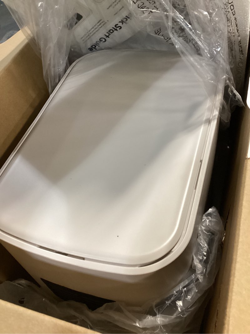 Condition photo showing Good Condition for bella 4qt slim air fryer, fits-anywhere™ kitchenware, evergood™ ceramic nonstick coating, adjustable temperature, 6 preset cooking options, 60 min auto shutoff w audible tone, 3.3lb capacity, oatmilk 4 qt oatmilk