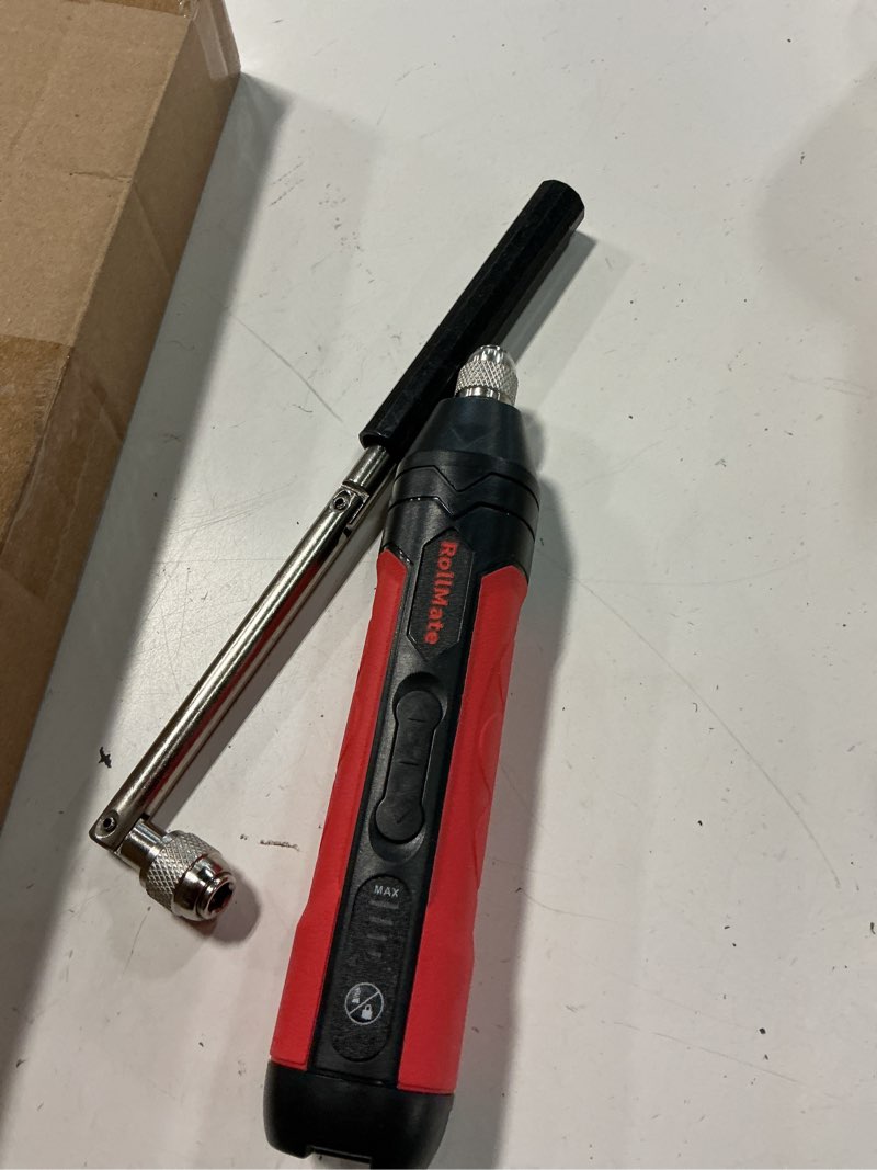 Condition photo showing Good Condition for electric awning crank handle | cordless retractable shade motorized roller tool w/4-speed control & type-c fast charging | compatible with outdoor patio shades, pergola blinds