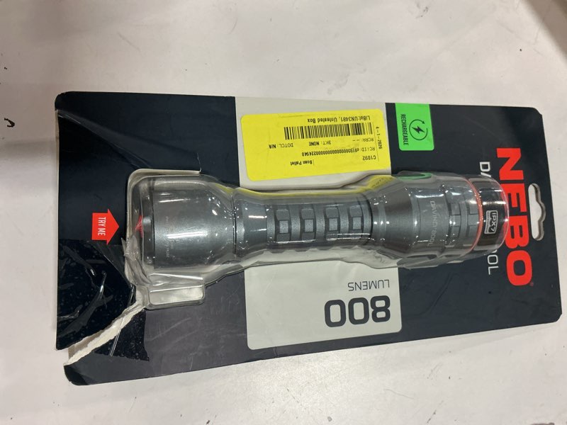 Condition photo showing New/Like New for nebo davinci 800 lumen flashlight rechargeable