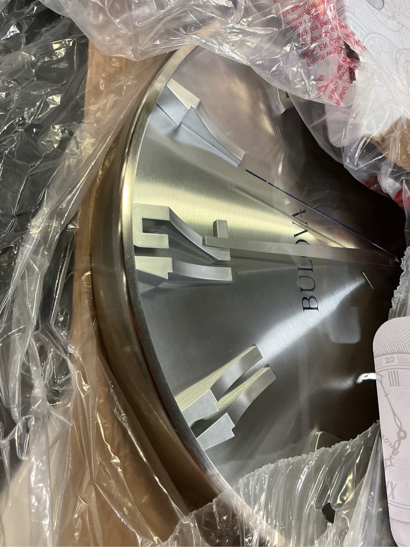 Condition photo showing As Is for bulova c4846 director wall clock