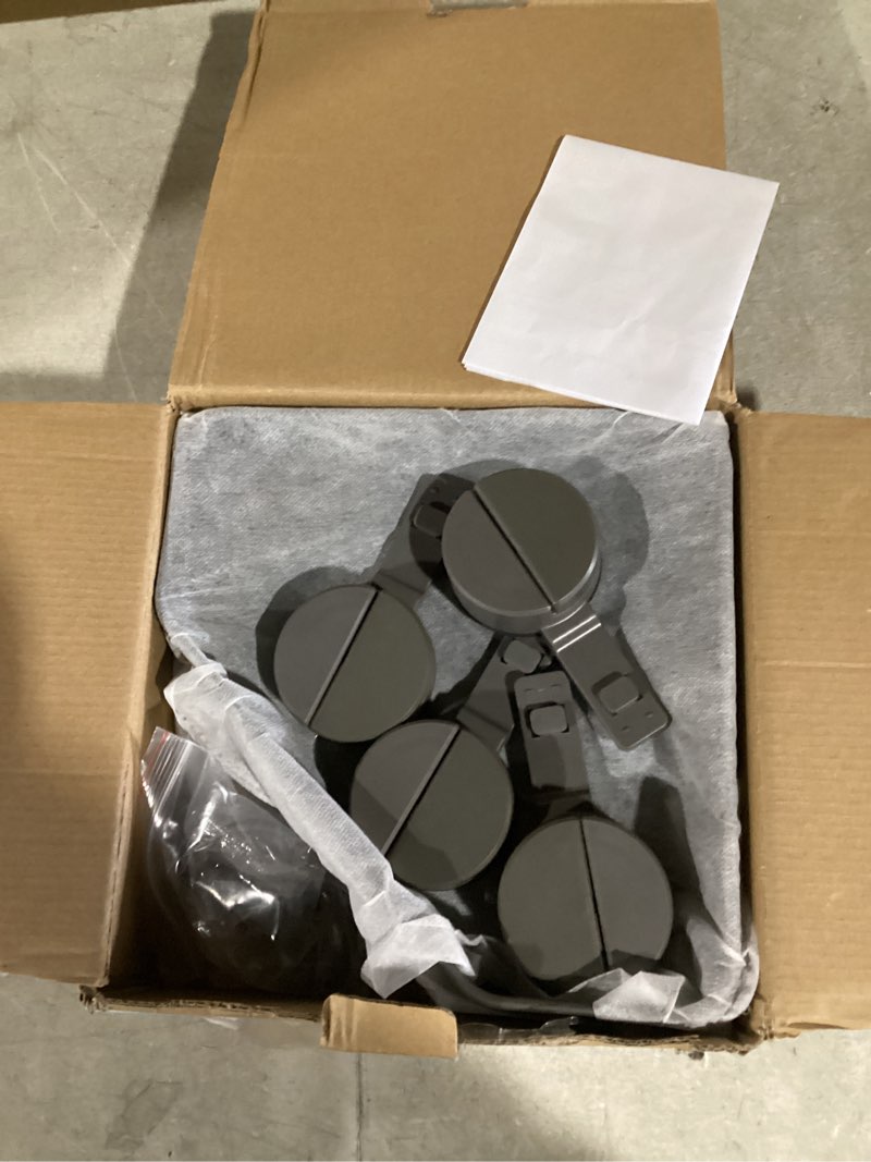 Condition photo showing Good Condition for Suction Cup Shower Caddy Corner, 2 Pack Suction Corner Shower Shelves No Drilling, Rustproof Shower Organizer Suction Cup with Towel Holder & Hooks Removable Bathroom Storage Rack(Gray) 2 Pack Gray(corners)