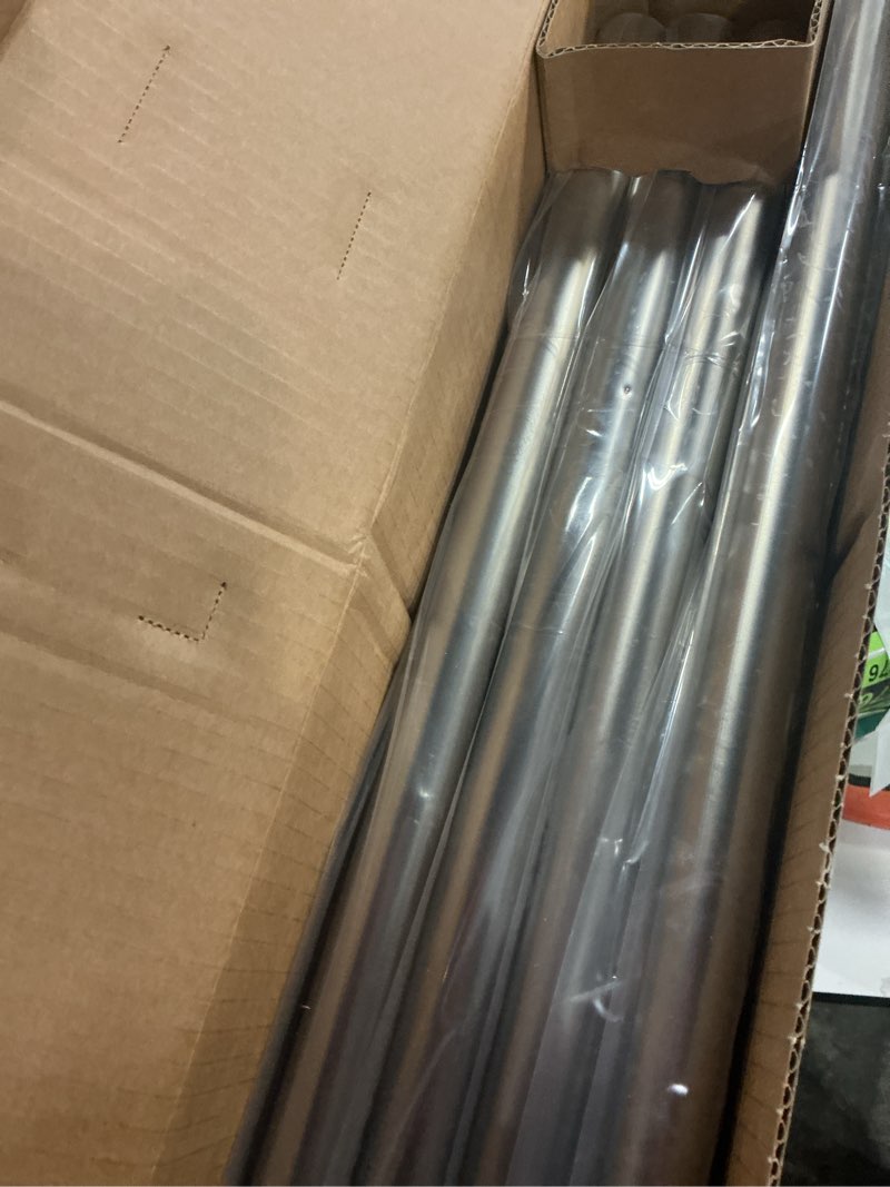 Condition photo showing Good Condition for Ivilon Drapery Window Curtain Rod - Knob Design, 1 Inch Rod, 120 to 240 Inch. Satin Nickel