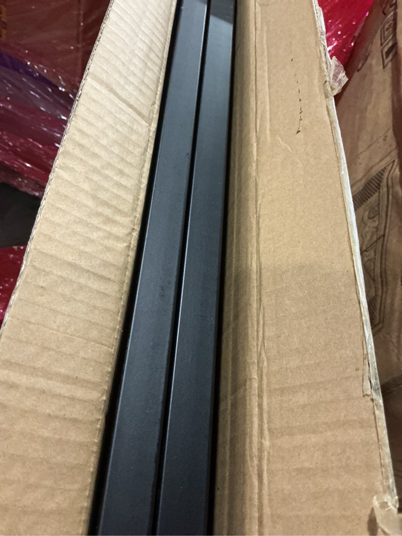 Condition photo showing As Is for 3'x 6' Gridwall Panel Display Stand with T-Base, Black Wire Grid Wall Panels with Wheels, Craft Display Rack, Art Display Stand, Retail Display, Show Rack