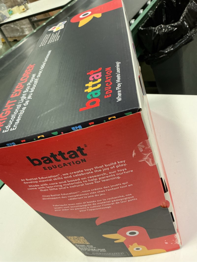 Condition photo showing New/Like New for Battat Education – Tracing Light Box for Kids – Sensory Light Up Board – Educational Toys for Toddlers – Includes Double – Sided Tracing Cards – Bright Explorer
