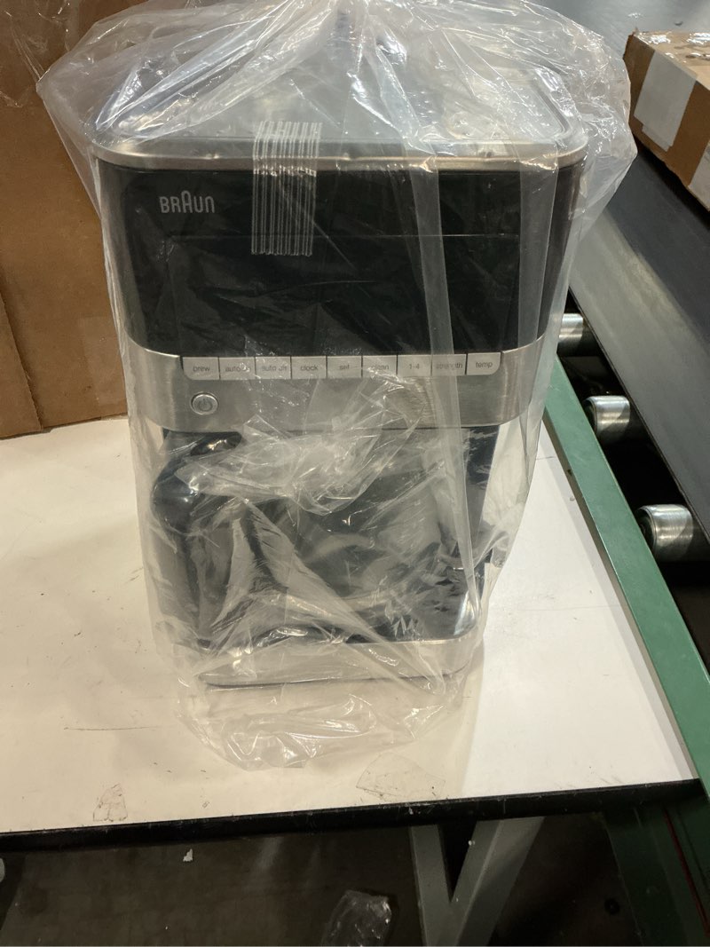 Condition photo showing New/Like New for braun kf6050wh brewsense drip coffee maker, white