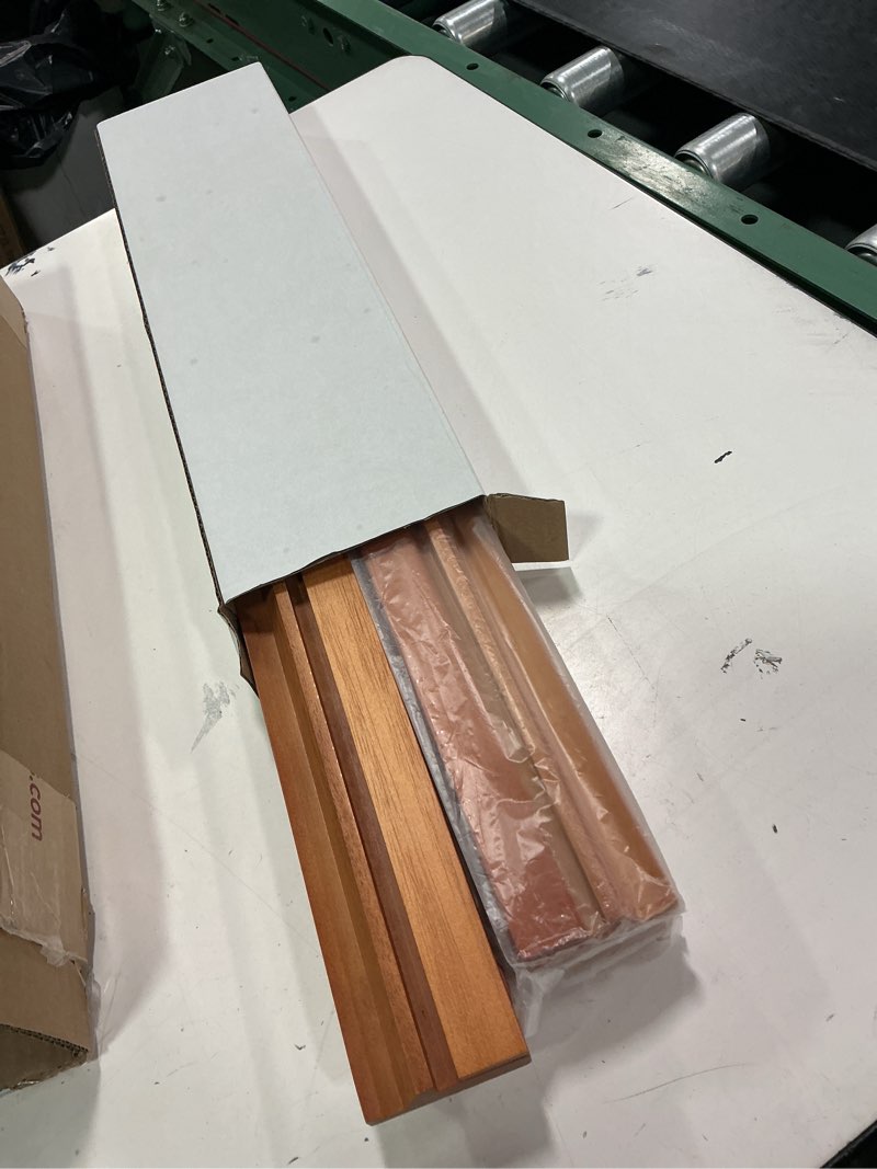 Condition photo showing Good Condition for Yellow Mountain Imports Classic Chestnut Color Wooden Mahjong Game Racks with Pushers, 18 Inches - Set of 4 (Includes Magnetically Attached Mahjong Pushers)