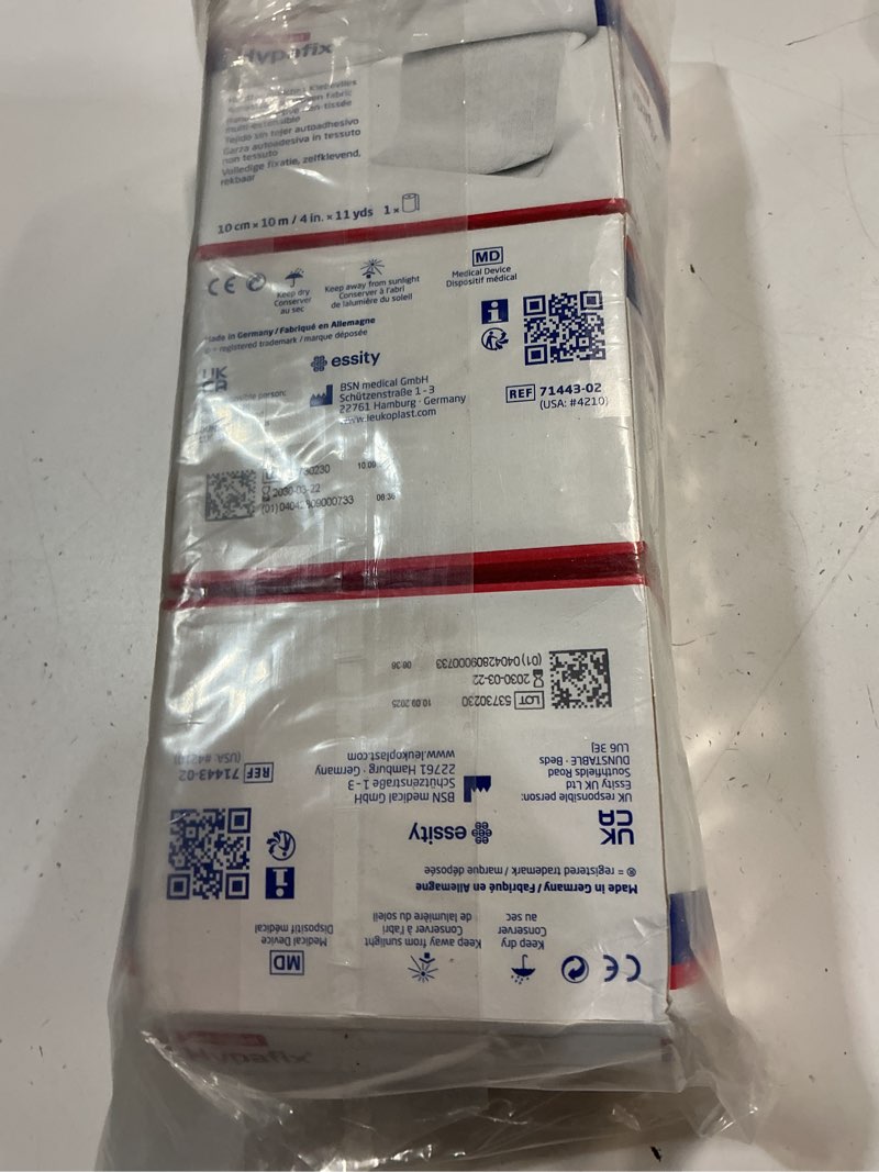 Condition photo showing Good Condition for hypafix dressing retention tape - 4" x 10 yards - 3 boxes
