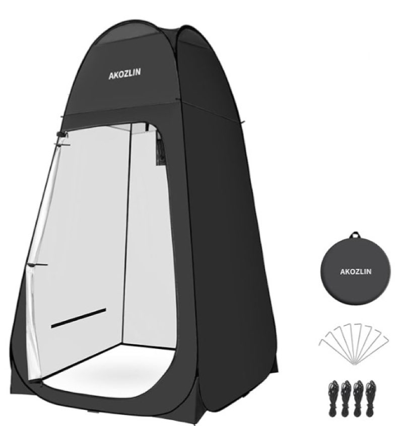 akozlin portable pop up shower tent instant privacy dressing changing tent outdoor shower room camp toilet tent